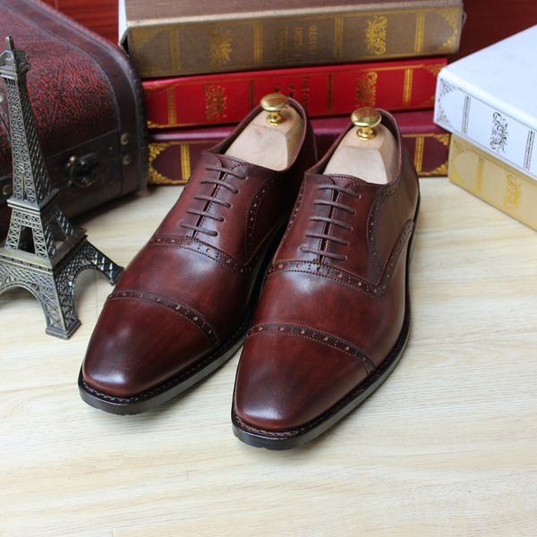 goodyear handmade color men cow leather business custom-made shoes calfskin sole custom, Black
goodyear handmade color men cow leather business custom-made shoes calfskin sole custom, Black