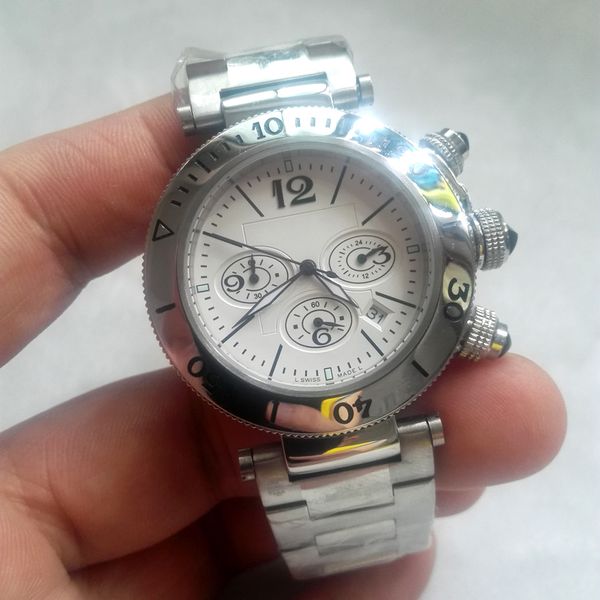 fashion new full stainless steel watch man watch chronograph watches casual men military sport quartz watch super gift for men, Slivery;brown
fashion new full stainless steel watch man watch chronograph watches casual men military sport quartz watch super gift for men, Slivery;brown