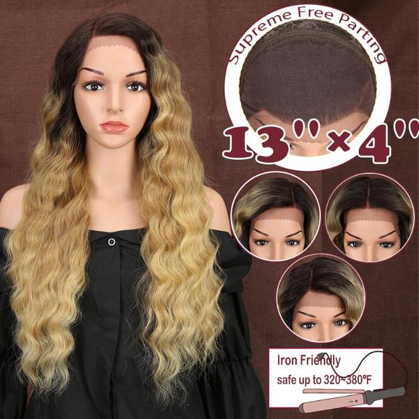 synthetic lace front wigs ombre blonde brown dark roots 30 inch loose wavy wig for women middle part lolita classic plus, Black
synthetic lace front wigs ombre blonde brown dark roots 30 inch loose wavy wig for women middle part lolita classic plus, Black