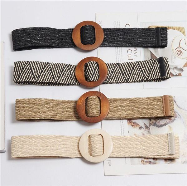 new vintage knitted wax rope wooden bead waist rope women smooth buckle belt woman woven female hand-beaded braided belt, Black;brown
new vintage knitted wax rope wooden bead waist rope women smooth buckle belt woman woven female hand-beaded braided belt, Black;brown