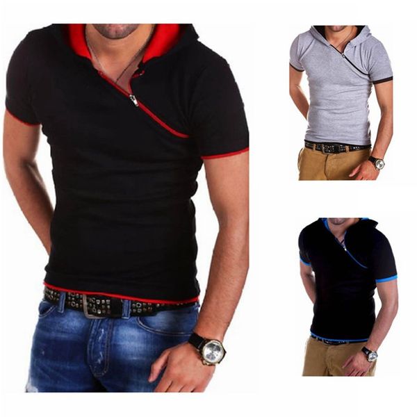 designer fashion breathable tshirts summer mens tees casual teenager t shirt hypotenuse zipper hooded, White;black
designer fashion breathable tshirts summer mens tees casual teenager t shirt hypotenuse zipper hooded, White;black