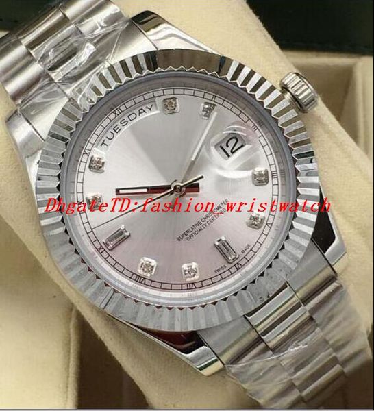 luxury watch 5 style 41mm mens 18kt white gold diamond dial stainless steel asia 2813 movement automatic mens watch watches, Slivery;brown
luxury watch 5 style 41mm mens 18kt white gold diamond dial stainless steel asia 2813 movement automatic mens watch watches, Slivery;brown
