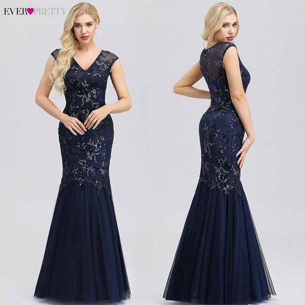 ever pretty navy blue prom dresses mermaid v-neck sleeveless embroidery elegant formal party dresses vestidos largos de fiesta, White;black
ever pretty navy blue prom dresses mermaid v-neck sleeveless embroidery elegant formal party dresses vestidos largos de fiesta, White;black