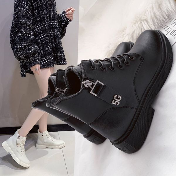 women's rubber boots lace up shoes round toe booties woman 2019 low heel winter footwear boots-women luxury designer rain 2020, Black
women's rubber boots lace up shoes round toe booties woman 2019 low heel winter footwear boots-women luxury designer rain 2020, Black