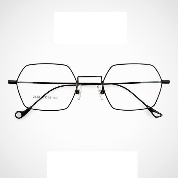 

polygon women men glasses frames clear lens optical eyewear frames myopia prescription eyeglasses ultralight fashion spectacles, Black