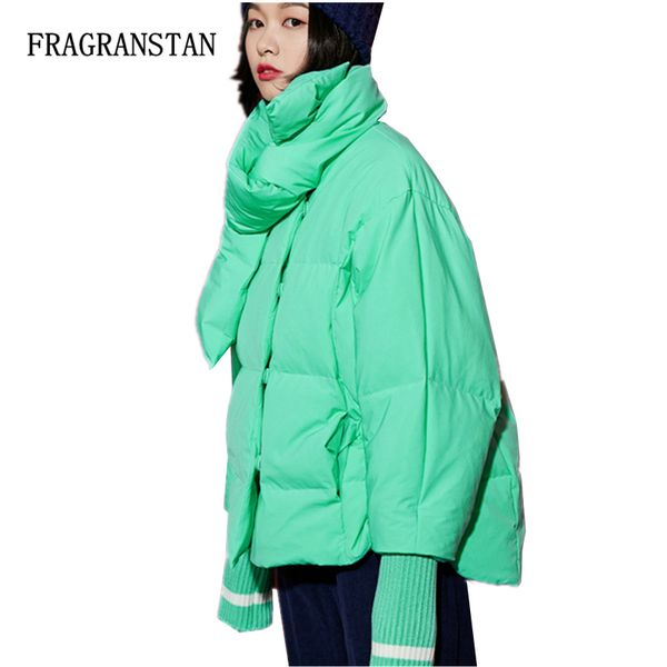 fashion solid color short scarf collar thicken warm down jacket female new deaign casual loose pinkycolor sweet winter coat q287, Black
fashion solid color short scarf collar thicken warm down jacket female new deaign casual loose pinkycolor sweet winter coat q287, Black