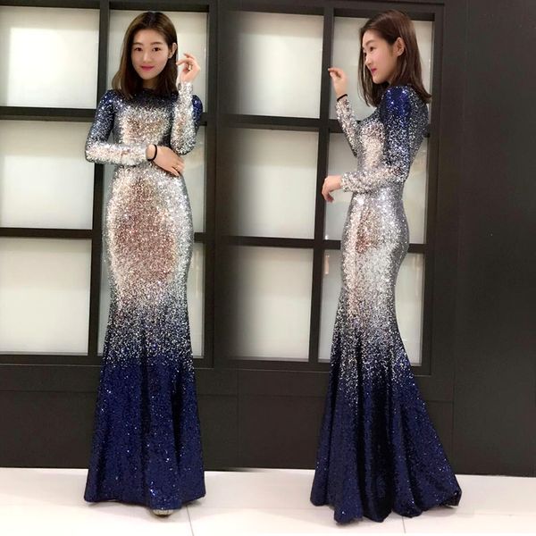bling sequins mermaid prom dresses 2020 long sleeves evening gowns patchwork long formal party dress elegant, Black
bling sequins mermaid prom dresses 2020 long sleeves evening gowns patchwork long formal party dress elegant, Black