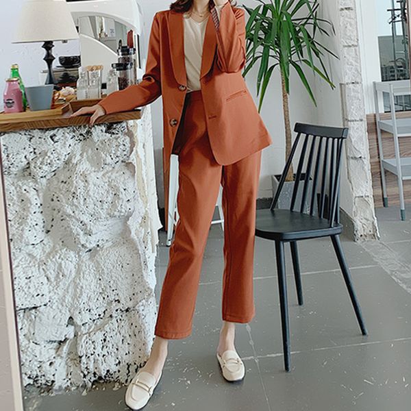 bgteever office ladies blazer suit single-breasted pockets female blazer pants set streetwear 2 pieces set women blazer set 2020, White;black
bgteever office ladies blazer suit single-breasted pockets female blazer pants set streetwear 2 pieces set women blazer set 2020, White;black