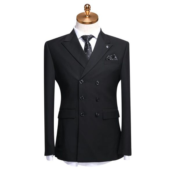 men suit 2020 black double breasted mens suits with pants vest for wedding groom 3 piece set autumn thin slim fit business wear, White;black
men suit 2020 black double breasted mens suits with pants vest for wedding groom 3 piece set autumn thin slim fit business wear, White;black