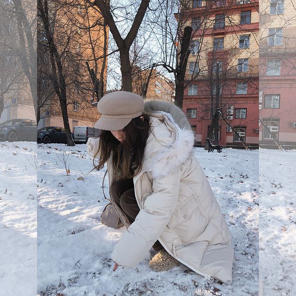mishow female down jacket hooded 2018 winter new korean ladies solid loose warm outwear long down coat fashion mx18d8852, Black
mishow female down jacket hooded 2018 winter new korean ladies solid loose warm outwear long down coat fashion mx18d8852, Black