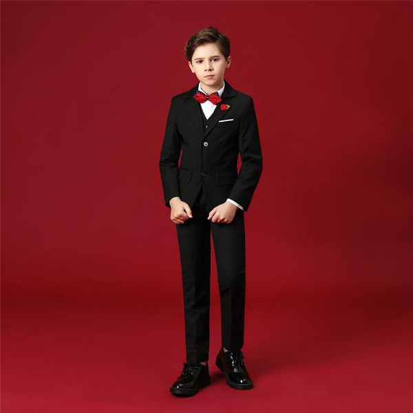 yuanlu boys suits 6pcs blazer coat for wedding party piano boys dress jacket autumn & winter kids suits, Black
yuanlu boys suits 6pcs blazer coat for wedding party piano boys dress jacket autumn & winter kids suits, Black