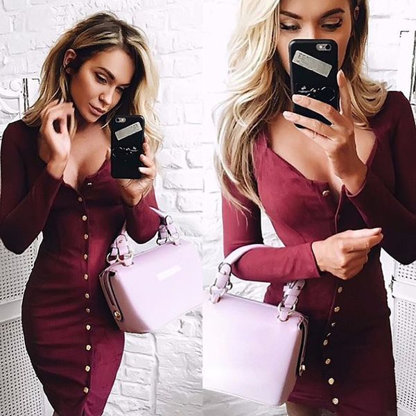 осень женщины bodycon платье мода sexy длинным рукавом твердые боттон пух случайные элегантные стрейч мини платья карандаш vestidos, Black;gray
осень женщины bodycon платье мода sexy длинным рукавом твердые боттон пух случайные элегантные стрейч мини платья карандаш vestidos, Black;gray