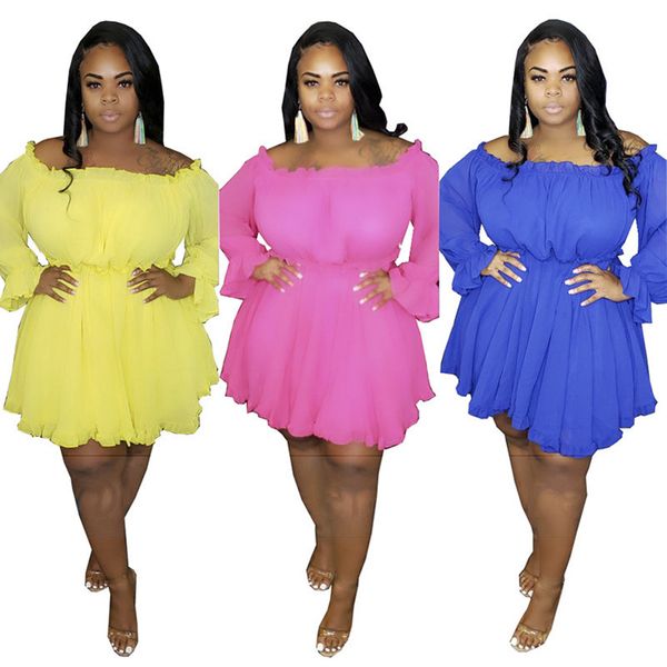 plus size women dresses fashion solid color clothing long sleeve casual dresses slash neck dress summer xl-5xl clothing 3167, Black;gray
plus size women dresses fashion solid color clothing long sleeve casual dresses slash neck dress summer xl-5xl clothing 3167, Black;gray