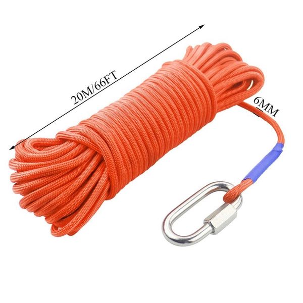 fishing magnet rope 20 meters, heavy rope with lock,all purpose nylon high strengte cord rope - 65 feet, diameter 6mm rock protection
fishing magnet rope 20 meters, heavy rope with lock,all purpose nylon high strengte cord rope - 65 feet, diameter 6mm rock protection
