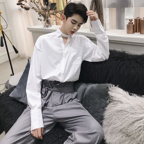 mixcubic 2018 autumn korean style simple white shirts men casual loose black shirts for men,size -xxl, White;black
mixcubic 2018 autumn korean style simple white shirts men casual loose black shirts for men,size -xxl, White;black