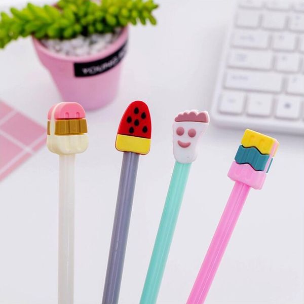4pcs cute ice cream cone shape gel pen diy office stationery and school supplies smooth writing black ink pen 0.5mm
4pcs cute ice cream cone shape gel pen diy office stationery and school supplies smooth writing black ink pen 0.5mm