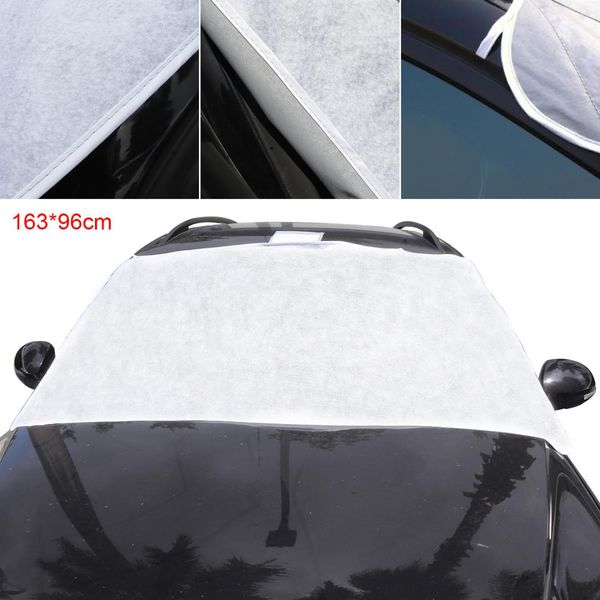 universal thick front windshield peva cotton ice / snow / frost protector car clothing cover with two bandage + five magnets
universal thick front windshield peva cotton ice / snow / frost protector car clothing cover with two bandage + five magnets