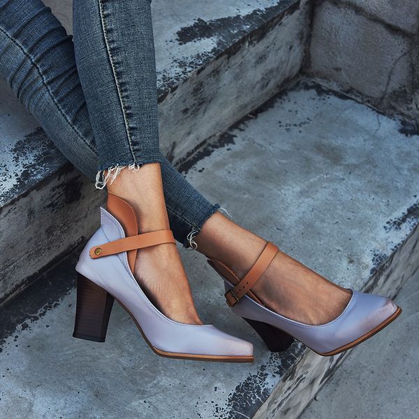 eoeodoit summer autumn leather pumps women high chunky block heel sandal shallow mouth pointed toe casual plus size female shoes, Black
eoeodoit summer autumn leather pumps women high chunky block heel sandal shallow mouth pointed toe casual plus size female shoes, Black