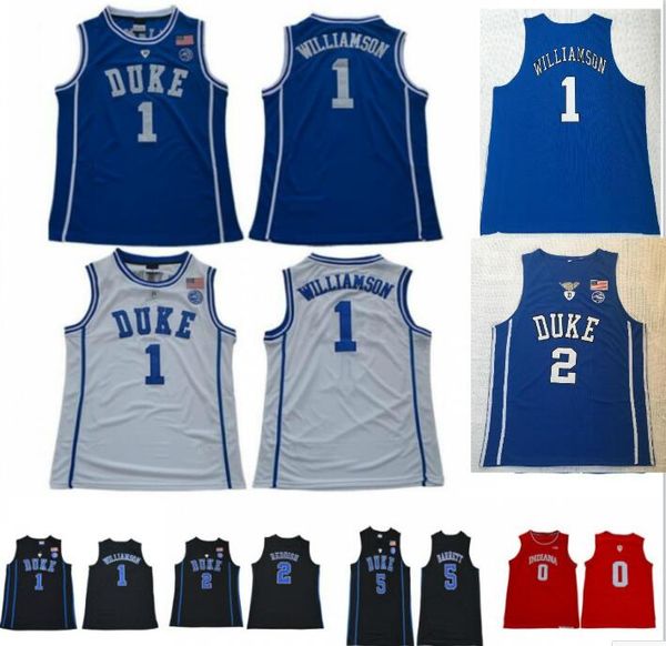 ncaa zion 1 williamson duke blue devils basketball jersey rj 5 barrett cameron 2 reddish indiana hoosiers romeo 0 langford ncaa blue white, Black;red
ncaa zion 1 williamson duke blue devils basketball jersey rj 5 barrett cameron 2 reddish indiana hoosiers romeo 0 langford ncaa blue white, Black;red