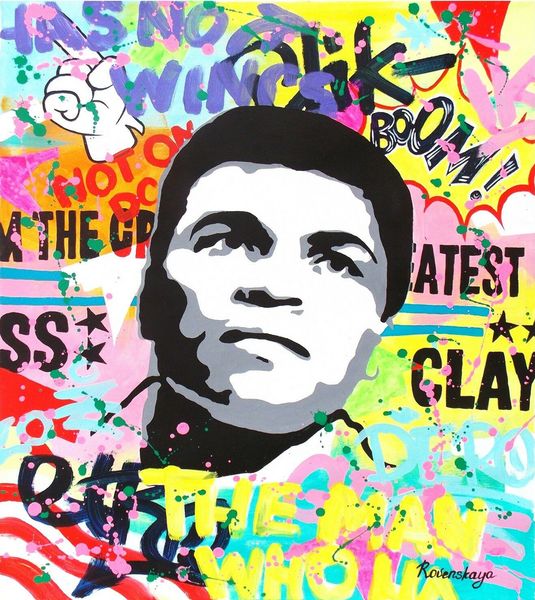 nastya rovenskaya sting like a bee pop art graffiti home decor handcrafts /hd print oil painting on canvas wall art canvas pictures 191214