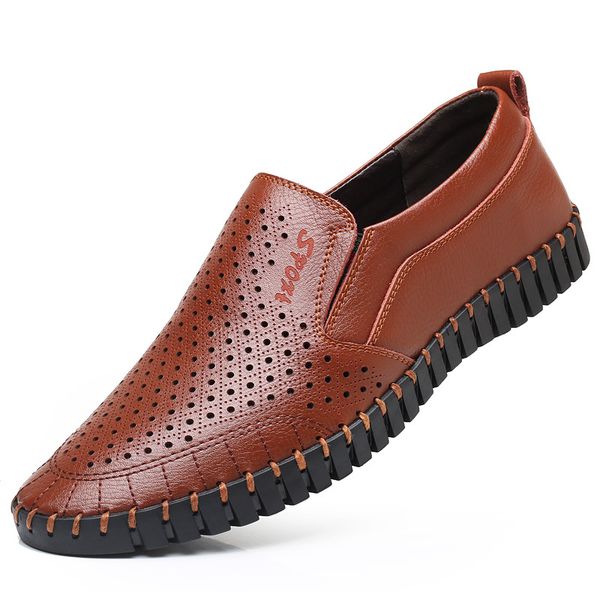 summer men fashion casual hollow out breathable slip on black sandals male brand flats leather shoes esparto sapatenis masculino
summer men fashion casual hollow out breathable slip on black sandals male brand flats leather shoes esparto sapatenis masculino