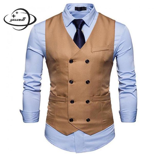 mens suits vests spring autumn male blazer waistcoats clothing double-breasted solid color casual brethable man clothes y57, Black;white
mens suits vests spring autumn male blazer waistcoats clothing double-breasted solid color casual brethable man clothes y57, Black;white