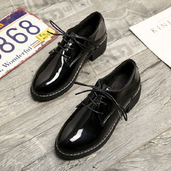 autumn small shoes 2019 new plus velvet wild shallow mouth cross tie casual shoes, Black
autumn small shoes 2019 new plus velvet wild shallow mouth cross tie casual shoes, Black