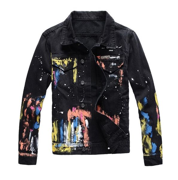 men denim jacket europe america hip hop sports fashion jean jacket yellow ribbon hole red back stitching youth street jogger casual #d9, Black;brown
men denim jacket europe america hip hop sports fashion jean jacket yellow ribbon hole red back stitching youth street jogger casual #d9, Black;brown