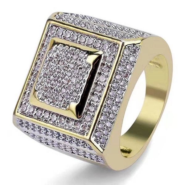 iced out rings for men luxury designer mens bling diamond square ring copper zircon 18k gold plated wedding engagement gold ring jewelry, Golden;silver
iced out rings for men luxury designer mens bling diamond square ring copper zircon 18k gold plated wedding engagement gold ring jewelry, Golden;silver