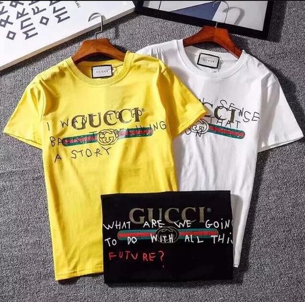 womens mens 2019 new fashion t shirt with brand letter print fashion designer tees short sleeve casual t-shirt s-3xl d2guccl, Black
womens mens 2019 new fashion t shirt with brand letter print fashion designer tees short sleeve casual t-shirt s-3xl d2guccl, Black