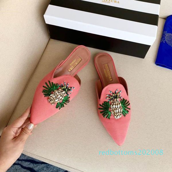 2020 new men women slippers pointed toe flat mules shoes luxury designer shoes wild comfortable fashion travel shopping 08r, Red;white 
2020 new men women slippers pointed toe flat mules shoes luxury designer shoes wild comfortable fashion travel shopping 08r, Red;white