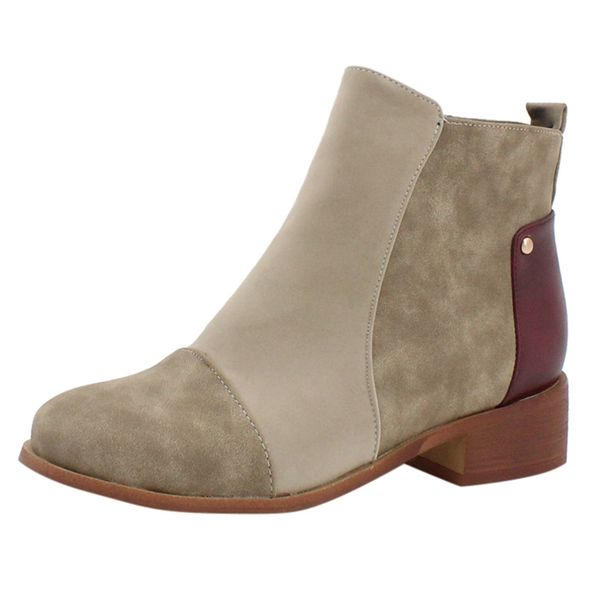 sagace fashion casual shoes women boots suede square heels zipper mixed colors short boot round toe shoes female bootie, Black
sagace fashion casual shoes women boots suede square heels zipper mixed colors short boot round toe shoes female bootie, Black