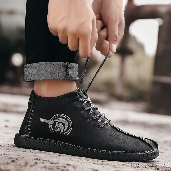 fashion warm plush men boots winter lace-up ankle snow shoes men casual boots split leather shoes hx-010, Black
fashion warm plush men boots winter lace-up ankle snow shoes men casual boots split leather shoes hx-010, Black