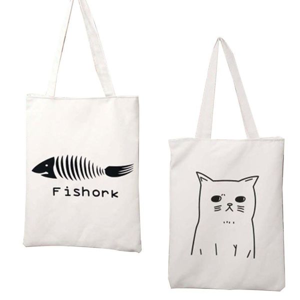 cartoon animal cat women's canvas tote bag eco shopping bag daily use foldable handbag large capacity canvas tote for female
cartoon animal cat women's canvas tote bag eco shopping bag daily use foldable handbag large capacity canvas tote for female