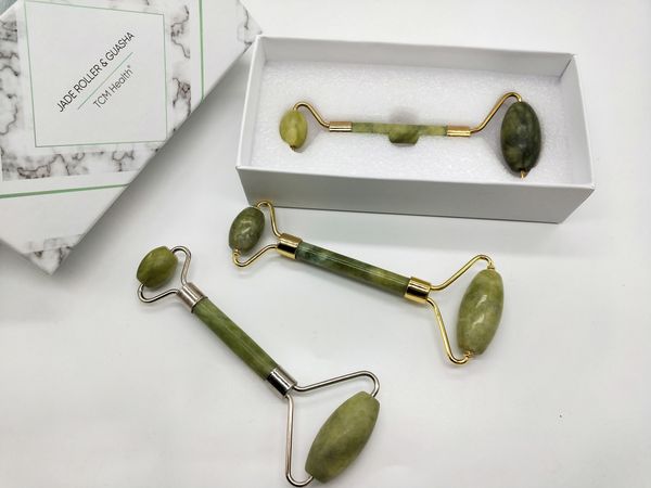 all natural genuine dark green jade roller with box & zinc alloy metal double head facial massager anti wrinkles v face massage tool
all natural genuine dark green jade roller with box & zinc alloy metal double head facial massager anti wrinkles v face massage tool