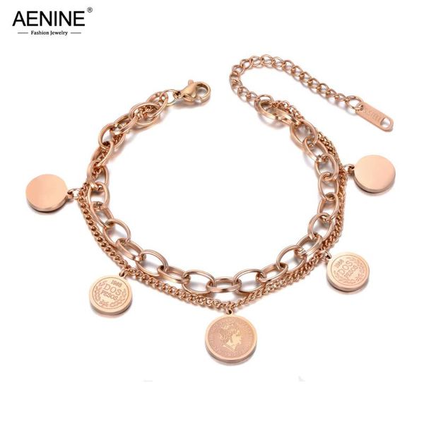 aenine trendy stainless steel queen elizabeth's charm bracelets for women girls rose gold chain & link bracelet jewelry ab19113, Golden;silver
aenine trendy stainless steel queen elizabeth's charm bracelets for women girls rose gold chain & link bracelet jewelry ab19113, Golden;silver