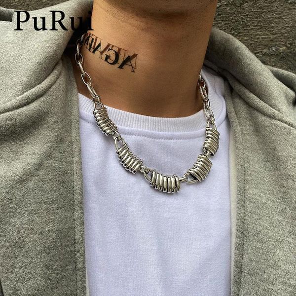 purui punk curab cuban choker necklace collar for men hip hop rock silver color thick chunky chain necklaces statement jewelry
purui punk curab cuban choker necklace collar for men hip hop rock silver color thick chunky chain necklaces statement jewelry