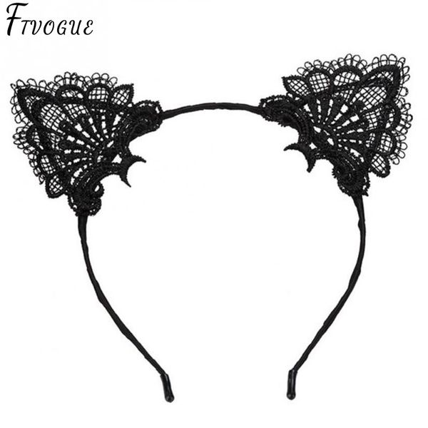 women hair elastic headbands fashion black lace cat ears headband wedding pgraphy portrait style hair hoop accessories
women hair elastic headbands fashion black lace cat ears headband wedding pgraphy portrait style hair hoop accessories