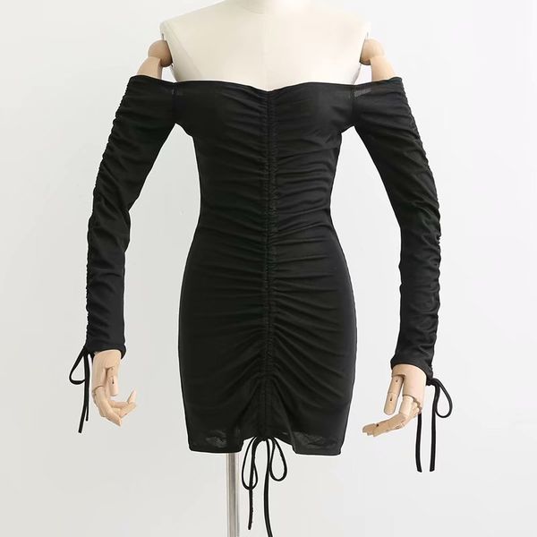 xd35-2818 european and american fashionable drawstring wrap chest dresswomen dress vestidos de verano summer dress, Black;gray
xd35-2818 european and american fashionable drawstring wrap chest dresswomen dress vestidos de verano summer dress, Black;gray