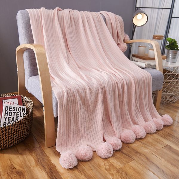 solid color with ball blanket for beds soft 100% cotton girl bedding warm and cute nap bedspread washable 2 size
solid color with ball blanket for beds soft 100% cotton girl bedding warm and cute nap bedspread washable 2 size