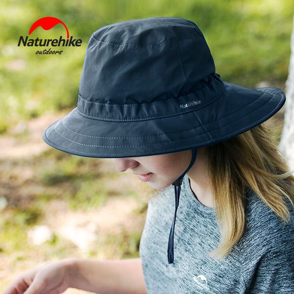 

naturehike sunscreen hat hiking big eaves outdoor shading quick drying travelling sun caps fishing, Black;white