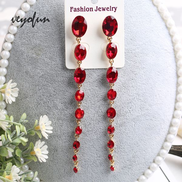 veyofun fashion accessories long za crystal dangle earings for women trendy drop earrings jewelry gift 2019 new, Silver
veyofun fashion accessories long za crystal dangle earings for women trendy drop earrings jewelry gift 2019 new, Silver