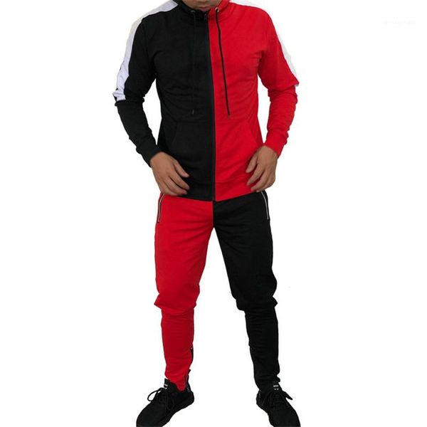autumn 2pcs sports sets pants casual color matching long sleeved hooded tracksuits male fashion clothing mens designer tracksuits, Gray
autumn 2pcs sports sets pants casual color matching long sleeved hooded tracksuits male fashion clothing mens designer tracksuits, Gray