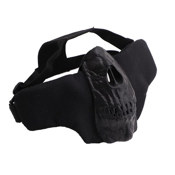 half face mask pattern lightweight folding mouth protector for cs matches, Black
half face mask pattern lightweight folding mouth protector for cs matches, Black