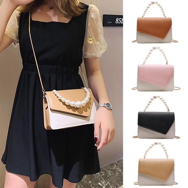 fashion women bag 2019 pearl crossbody bags pochette femme chain leather double color shoulder messenger bags borse da donna #c8
fashion women bag 2019 pearl crossbody bags pochette femme chain leather double color shoulder messenger bags borse da donna #c8