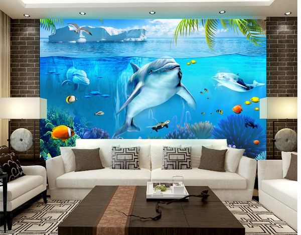custom retail three-dimensional underwater world 3d background wall decoration mural
custom retail three-dimensional underwater world 3d background wall decoration mural