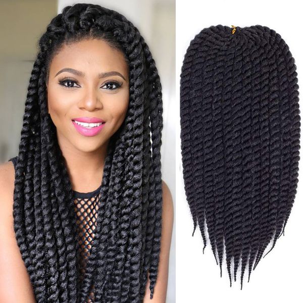 6pcs/pack full head havana mambo twist 22inch 12strands/pack 6-8packs full head synthetic hair crochet braiding hair extensions(#1b, Black
6pcs/pack full head havana mambo twist 22inch 12strands/pack 6-8packs full head synthetic hair crochet braiding hair extensions(#1b, Black