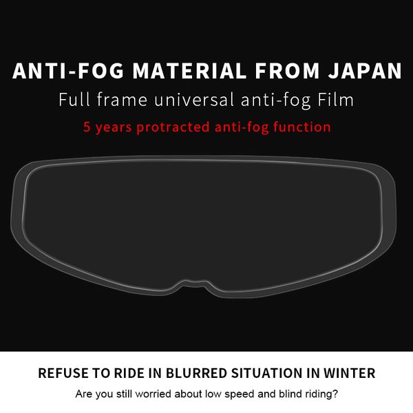 anti-fog optics clear shield motorcycle helmet permanent anti-fog film lens anti-uv universal nj88
anti-fog optics clear shield motorcycle helmet permanent anti-fog film lens anti-uv universal nj88
