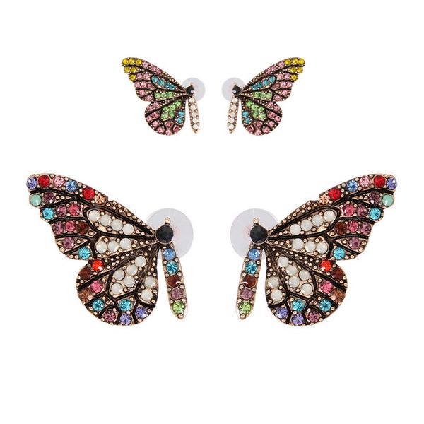 original new color full glass butterfly wing stud earring nail with simple temperament crystal earrings 2019 new exclusive design jewelry, Golden;silver
original new color full glass butterfly wing stud earring nail with simple temperament crystal earrings 2019 new exclusive design jewelry, Golden;silver