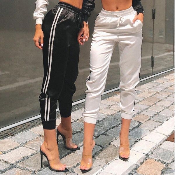 2019 new fashion style women's high waist casual bandage elastic long pants patchwork pencil trousers, Black;white
2019 new fashion style women's high waist casual bandage elastic long pants patchwork pencil trousers, Black;white
